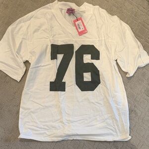 Editked V-Neck Graphic Shirt NWT